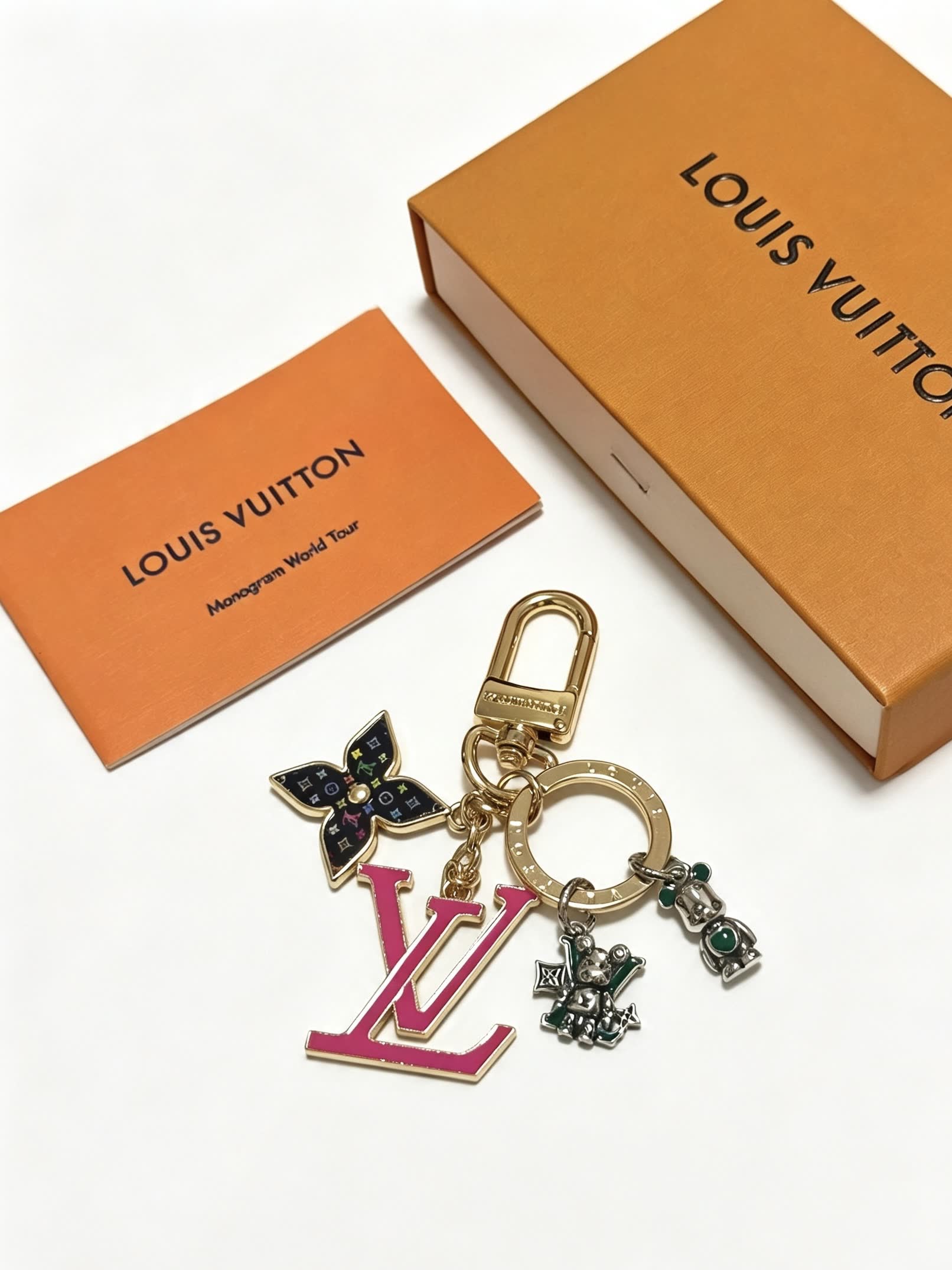 Louis Vuitton Monogram World Tour Keychain